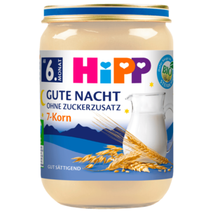 Hipp Gute Nacht-Brei Bio 7-Korn Ohne Zuckerzusatz 190g